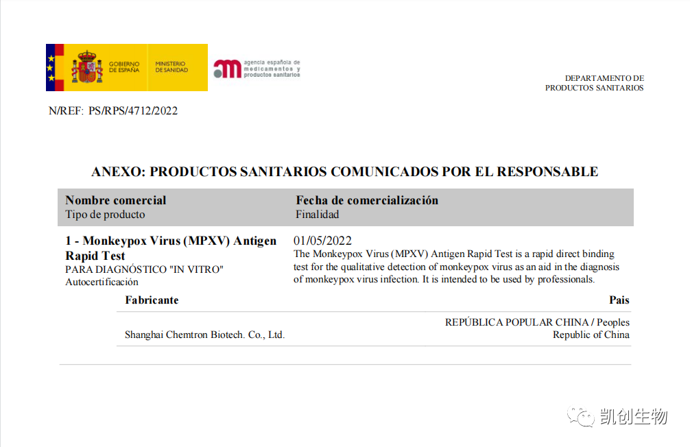 Monkeypox Virus (MPXV) Antigen Rapid Test